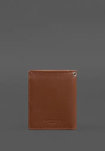 Кожаная обложка для удостоверения офицера ГНСУ (три кармана) светло-коричневая - фото 7