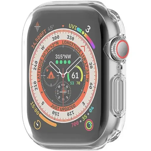 Чохол-накладка DK для Apple Watch 46mm (Series 10) Silicone Face Case (clear) - фото 3