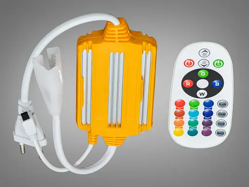 Конектор-контролер з ДУ для стрічки 220V, RGB - фото 1