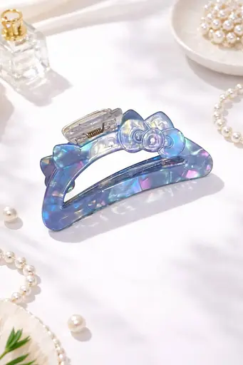 Перламутрові бантики-крабіки Iridescent Coquette Bow 12 шт. - фото 3