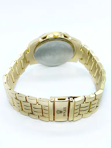 Наручний годинник чоловічий No Brand Rolex Золотистий (IBW907YB) - фото 4
