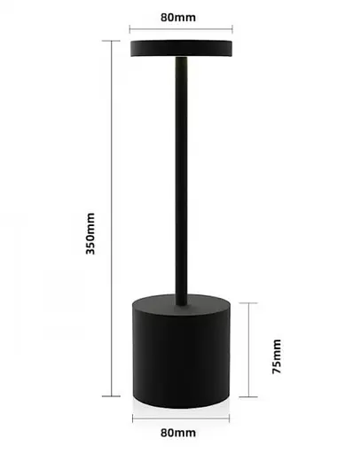 Настольная лампа с аккумулятором KLOODI DECO TA-5V UNO CCT BK - фото 5