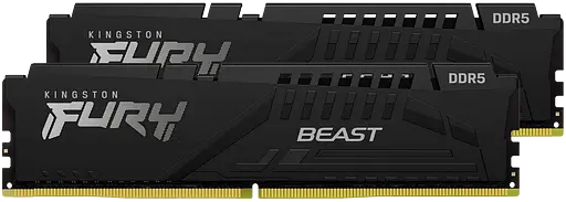 Оперативна пам'ять Kingston Fury 128GB (2x64GB) DDR5 5600MHz Beast Black (KF556C36BBEK2-128)