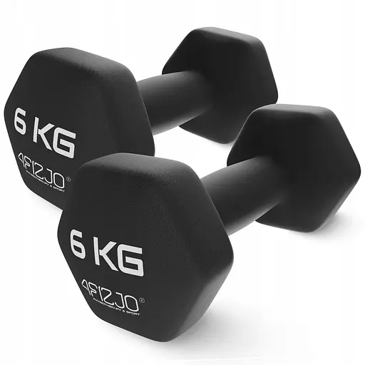 Гантели виниловые 4FIZJO Classic 2 x 6 кг (P-5905973403191) - фото 1