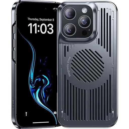 Чехол Benks MagClap Biliz Cooling Case для Apple iPhone 16 Pro Max Grey [137736]
