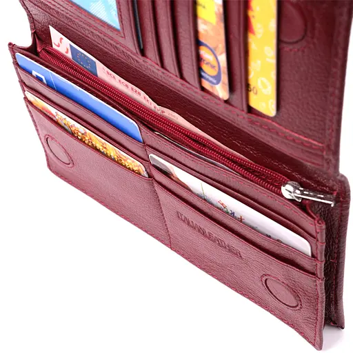 Жіночий шкіряний гаманець ST Leather 9.5х18.5х1.5 см acs0028470 - фото 5