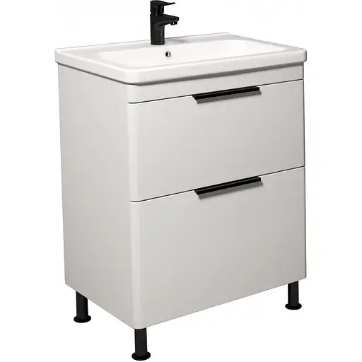 Тумба Мойдодир Freya 60 з умивальником Ipek 60 Білий - фото 1