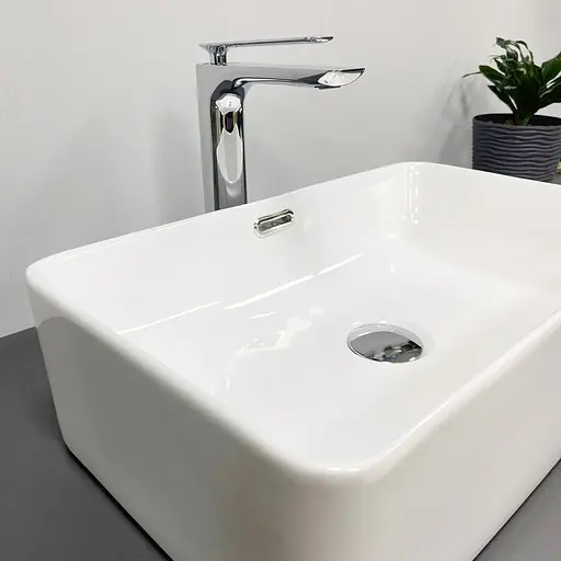 Умивальник VBI Arabba M white накладний VBI-013502, Білий - фото 5