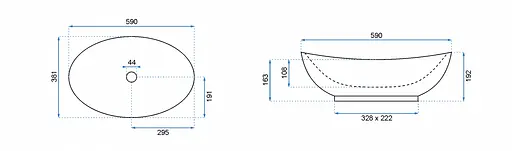 Умивальник Rea Wendy накладний білий REA-U0157, Білий - фото 5