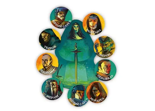 Настільна гра Geekach Games Авалон. Нова версія (Avalon) (укр.) (GKCH110ARN) - фото 4