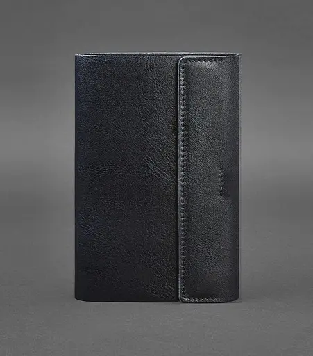 Шкіряний блокнот софт-бук 7.0 темно-синій - фото 1