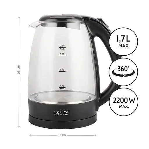 Електрочайник First FA-5404-1-BA - фото 2