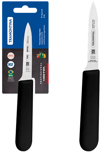 Ніж для овочів Tramontina Profissional Master black 76 мм kuh0016576 - фото 3