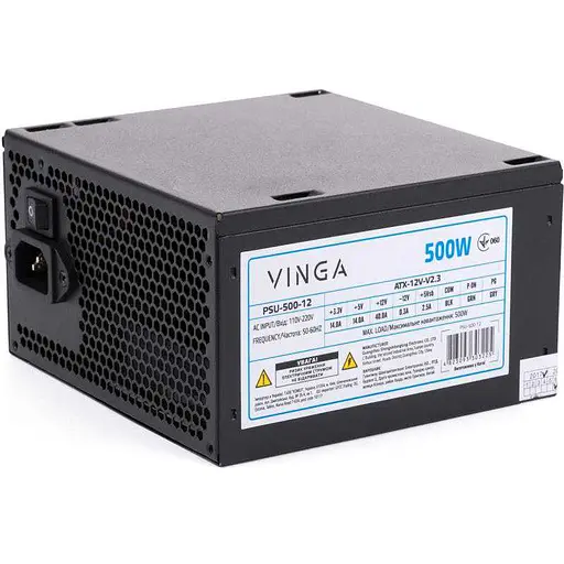 Блок живлення Vinga 500W (PSU-500-12) - фото 1