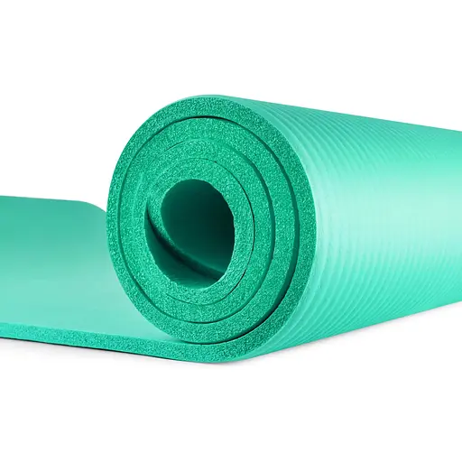 Мат для фитнеса и йоги Hop-Sport HS-N010GM 1см бирюзовый - фото 5
