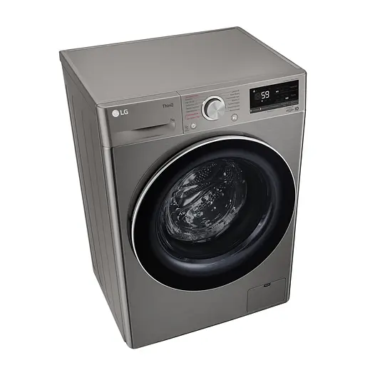 Стиральная машина LG фронтальная 7 кг 1200 A+++ 48 см дисплей пара инвертор серебристый - фото 7
