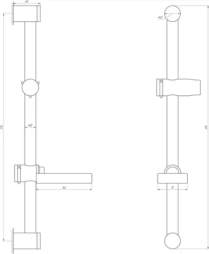 Душевая стойка Dishi STD812 Хром - фото 3