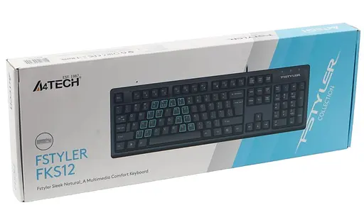 Клавіатура A4Tech Fstyler FKS12 (Black) (FKS12 (Black)) - фото 7