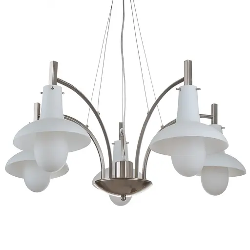 Люстра подвесная Brille для гостиной E14 40W PN (BR-533S/5) - фото 4