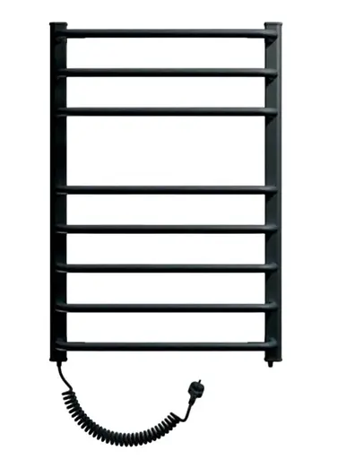 Рушникосушарка електрична Heizung EU 8/55 ліва з терморегулятором 860x550 мм Чорний 30412 - фото 1