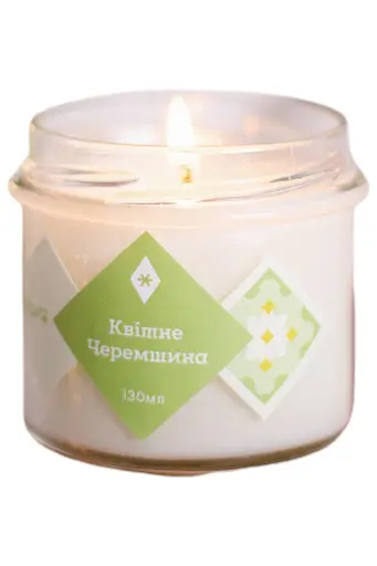 Квітне Черемшина Мініатюри 130 мл Соєвий віск 15 годин - фото 1