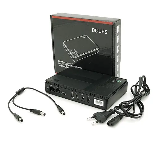 UPS ДБЖ для роутера PON/POE, 5/9/12V Voltronic DC18UPS 18 Вт 10400mAh - фото 1
