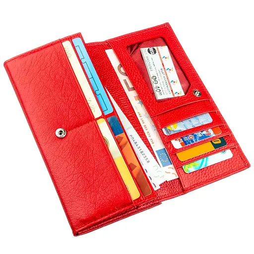 Кожаный женский кошелек ST Leather 9х18.5 см acs0015878 - фото 4