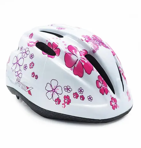 Велосипедний шолом дитячий ProX Armor S (48-52 см) білий з рожевим (G0000338)