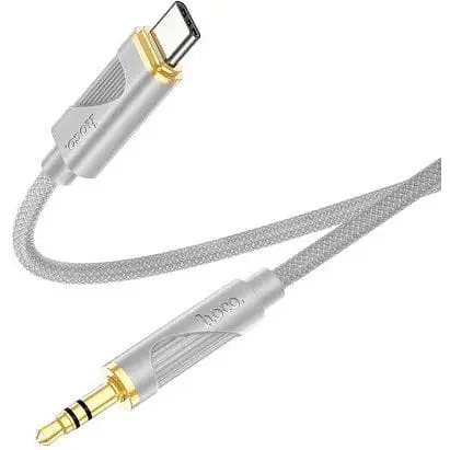 Аудіоадаптер Hoco UPA30 Friend digital audio conversion cable Type-C 1 м сірий - фото 1