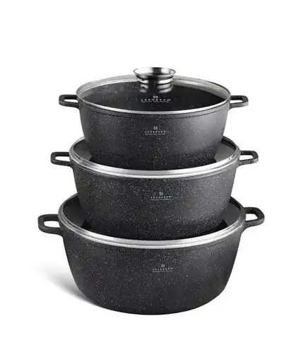 Набор кастрюль Edenberg EB-8152 6 предметов черный - фото 6