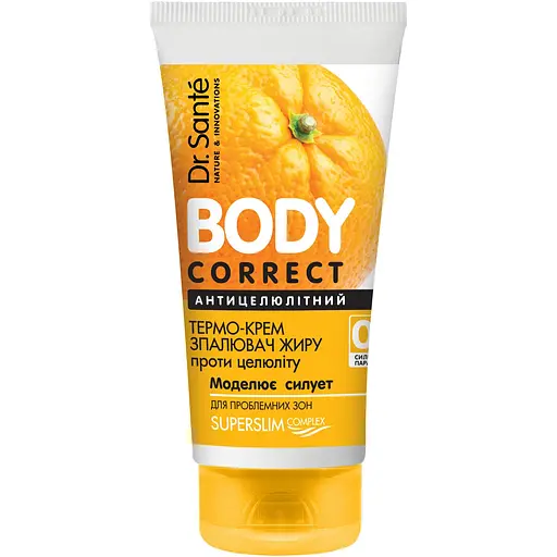 Термо-крем для тела Dr. Sante Body Correct Антицеллюлитный сжигатель жира 150 мл