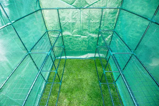 Парник складаний Neo Tools 195х143х143, 4 полиці, ПЕ плівка 135г, зелений - фото 4