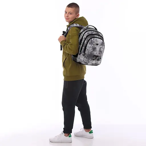 Рюкзак GoPack Teens 162M-3 Серый (GO26-162M-3) - фото 16