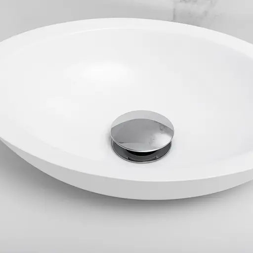 Донний клапан для умивальника Yoka click-clack без переливу хром BK.POP-14-BP-CHR, Хром - фото 5