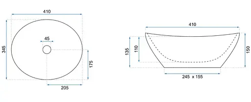 Умивальник Rea Sofia накладний gold marble black REA-U8012, Золотий - фото 6
