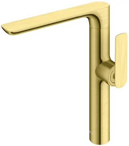 Смеситель для умывальника Kohlman Experience brushed gold высокий QB175EGDB Золотой - фото 1