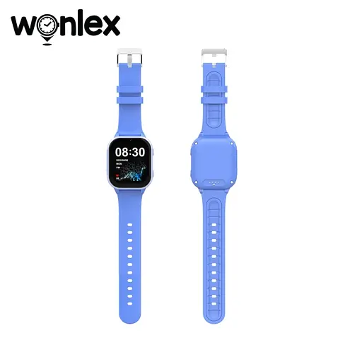 Смарт-часы детские Wonlex KT19 RPO 4G с камерой WI-FI GPS SIM-карта Blue (16994) - фото 3