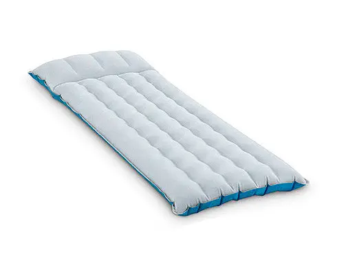 Надувний велюровий матрац 67997 з підголівником - фото 2