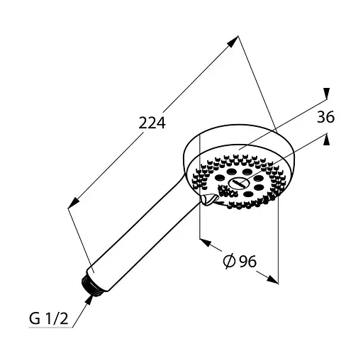 Ручний душ Kludi Logo 6830005-00 - фото 2