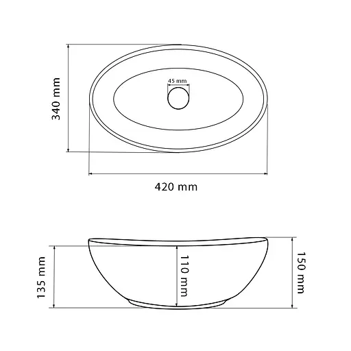 Умивальник VBI Parma beige stone matt накладний VBI-011020 - фото 5