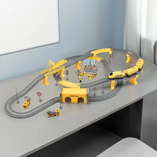 Ігровий набір Otamanko Мандрівний Експрес жовтий 92 деталі - фото 5