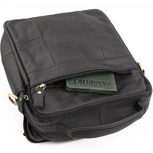 Чоловіча шкіряна сумка Vintage 22х24,5х9 см sum0012303 - фото 4