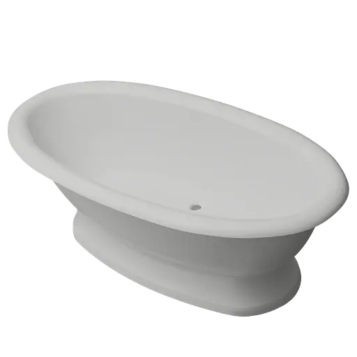 Ванна отдельностоящая матовая Amdcon Olmpa 180x90 на пьедестале из литого камня OLMPA_180_pad_MAT Белый матовый - фото 6