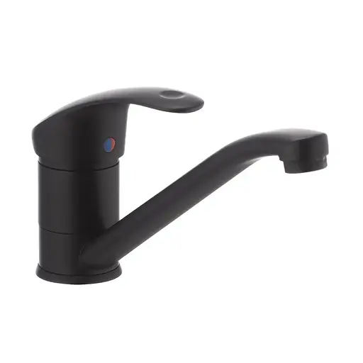 Змішувач для кухні Haiba Mars 004 black HB0243 Чорний матовий - фото 1