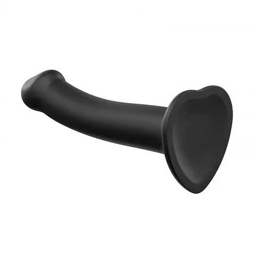 Фалоімітатор Strap-On-Me Bendable Double Density S 17 см чорний - фото 3