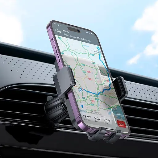 Держатель Hoco Rock Push-type Car holder H26 air outlet - фото 3