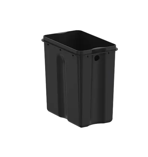 Відро для сміття Koer TC-010210-07 з плавним закриттям прямокутне 10 л сірий (KR5599)  - фото 3