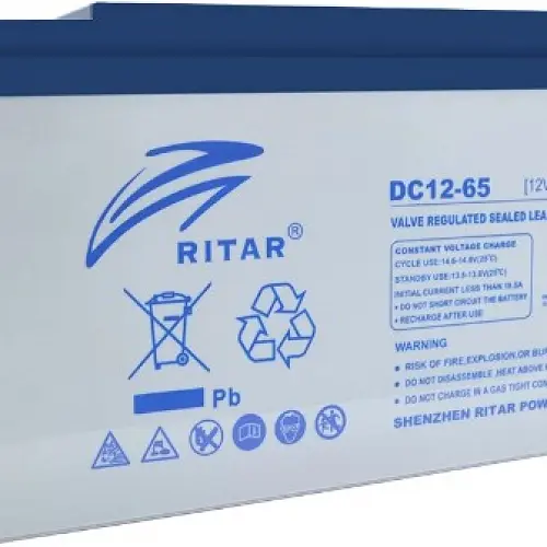 Акумулятор Ritar AGM DC12-65, Gray Case, (12V 65Ah)