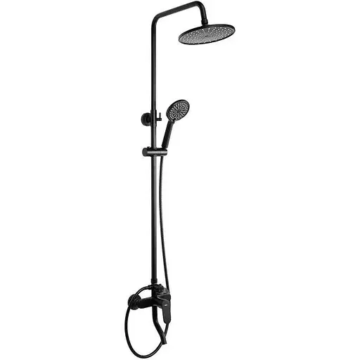 Душова система Rea Salton black з виливом REA-P2409, Чорний матовий - фото 1