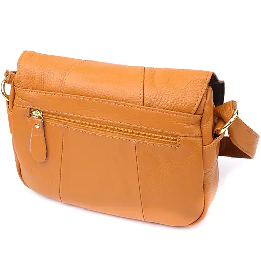 Вместительная повседневная сумка Vintage из натуральной кожи для женщин 23.5х17х10 см sum0027566 - фото 2